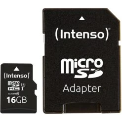 Intenso Premium 16 GB MicroSDHC, Speicherkarte