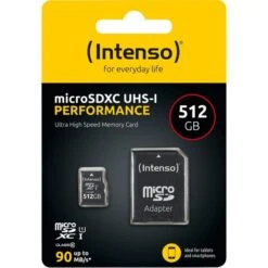 Intenso UHS-I Performance 512 GB MicroSDXC, Speicherkarte 5 Intenso UHS-I Performance 512 GB MicroSDXC, Speicherkarte -Digitu Computer Geschaft Intenso UHS I Performance 512 GB microSDXC Speicherkarte@@1818252 2