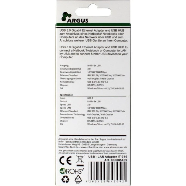 Inter-Tech Argus IT-310 LAN-Adapter 4 Inter-Tech Argus IT-310 LAN-Adapter – Bild 4