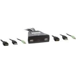 Inter-Tech KVM Switch LS-21HA HDMI, LAN-Adapter
