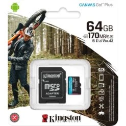 Kingston Canvas Go! Plus 64 GB MicroSDXC, Speicherkarte -Digitu Computer Geschaft Kingston Canvas Go Plus 64 GB microSDXC Speicherkarte@@imgt2p 2