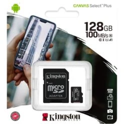 Kingston Canvas Select Plus 128 GB MicroSDXC, Speicherkarte -Digitu Computer Geschaft Kingston Canvas Select Plus 128 GB microSDXC Speicherkarte@@imht2o 32