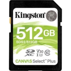 Kingston Canvas Select Plus 512 GB SDXC, Speicherkarte