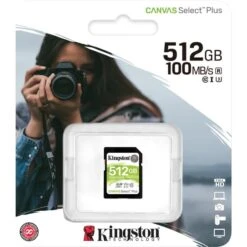 Kingston Canvas Select Plus 512 GB SDXC, Speicherkarte -Digitu Computer Geschaft Kingston Canvas Select Plus 512 GB SDXC Speicherkarte@@imjr2o 2