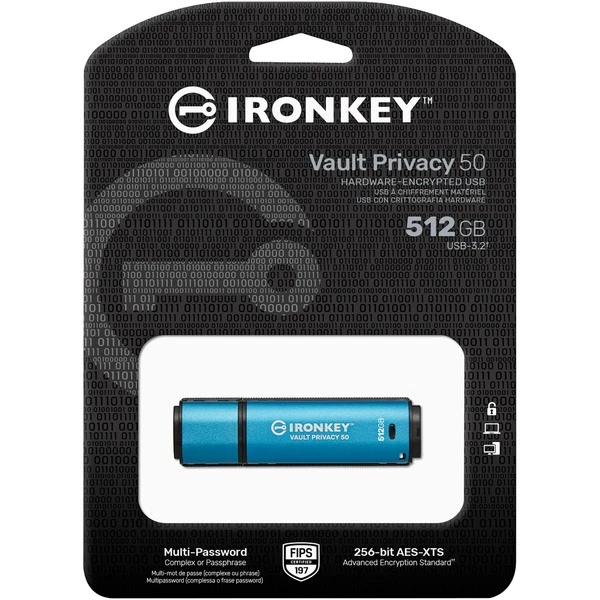 Kingston IronKey Vault Privacy 50 512 GB, USB-Stick 3 Kingston IronKey Vault Privacy 50 512 GB, USB-Stick – Bild 3