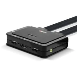 Lindy 2 Port DisplayPort 1.2, USB 2.0 & Audio Cable KVM Switch, KVM-Switch -Digitu Computer Geschaft Lindy 2 Port DisplayPort 1 2 USB 2 0 Audio Cable KVM Switch KVM Switch@@1856649 1