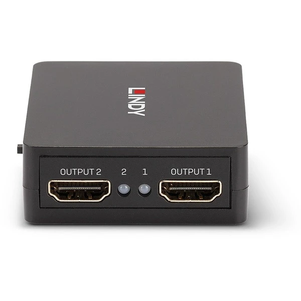 Lindy 2 Port HDMI Splitter 18Gbps, Kompakt 3 Lindy 2 Port HDMI Splitter 18Gbps, Kompakt – Bild 3