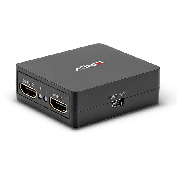 Lindy 2 Port HDMI Splitter 18Gbps, Kompakt 5 Lindy 2 Port HDMI Splitter 18Gbps, Kompakt – Bild 5