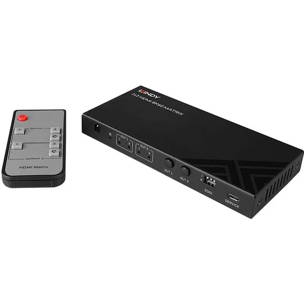 Lindy 2x2 8K60 Matrix HDMI Switch 1 Lindy 2x2 8K60 Matrix HDMI Switch
