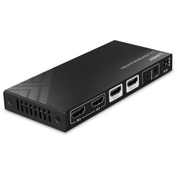 Lindy 2x2 8K60 Matrix HDMI Switch 2 Lindy 2x2 8K60 Matrix HDMI Switch – Bild 2