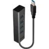 Lindy 4 Port USB 3.0 Hub, USB-Hub