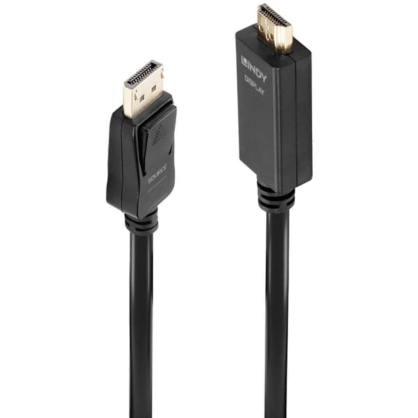 Lindy Adapterkabel DisplayPort > HDMI 10,2 Gbit/s 1 Lindy Adapterkabel DisplayPort > HDMI 10,2 Gbit/s