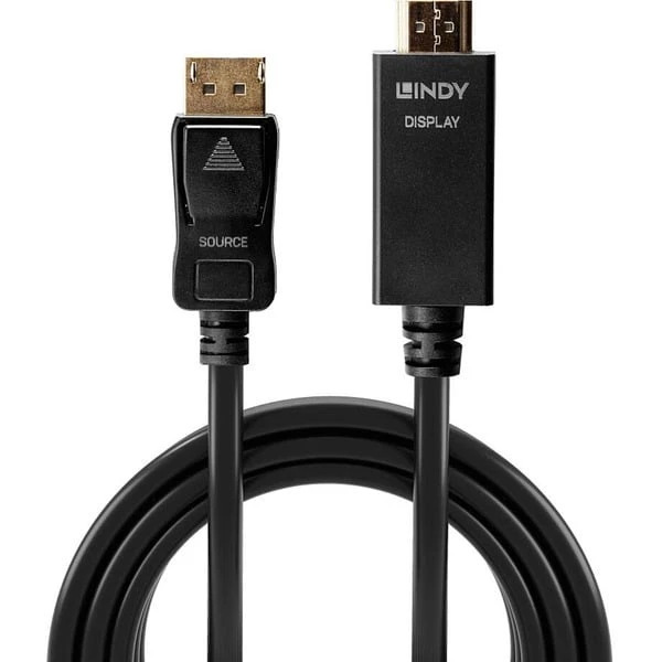 Lindy Adapterkabel DisplayPort > HDMI 10,2 Gbit/s 2 Lindy Adapterkabel DisplayPort > HDMI 10,2 Gbit/s – Bild 2