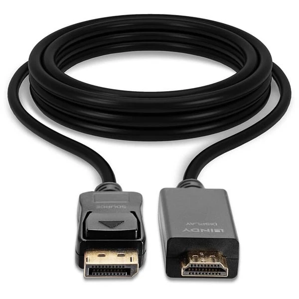 Lindy Adapterkabel DisplayPort > HDMI 10,2 Gbit/s 5 Lindy Adapterkabel DisplayPort > HDMI 10,2 Gbit/s – Bild 5