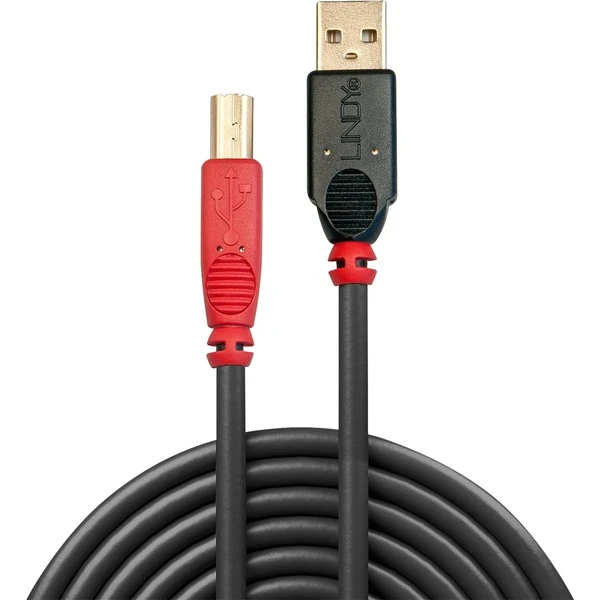 Lindy USB 2.0 Aktivkabel, USB-A Stecker > USB-B Stecker