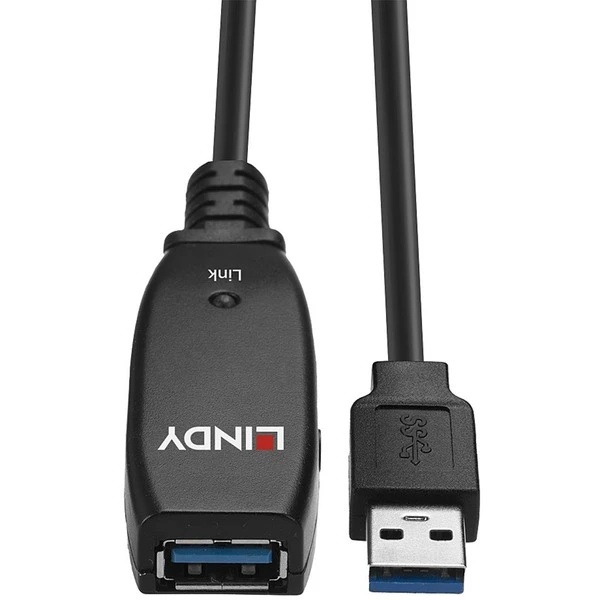Lindy USB 3.2 Gen 1 Aktivverlängerungskabel Slim, USB-A Stecker > USB-A Buchse – Bild 4