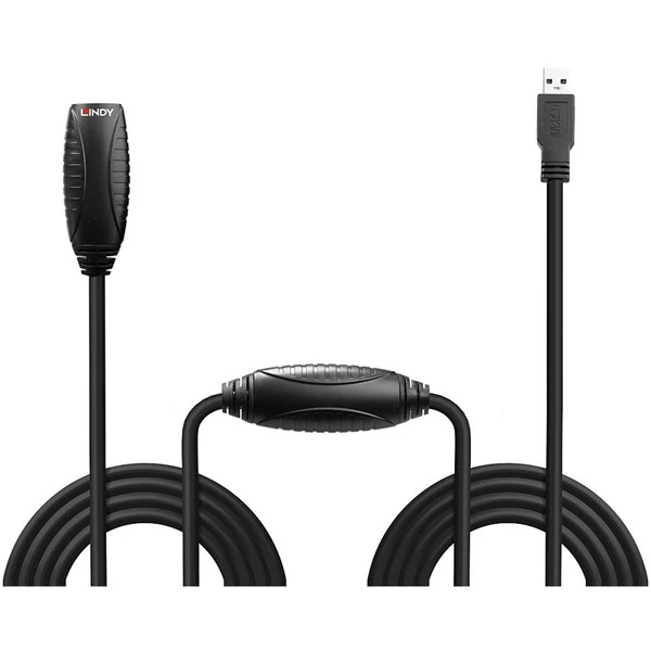 Lindy USB 3.2 Gen 1 Aktivverlängerungskabel, USB-A Stecker > USB-A Buchse – Bild 2