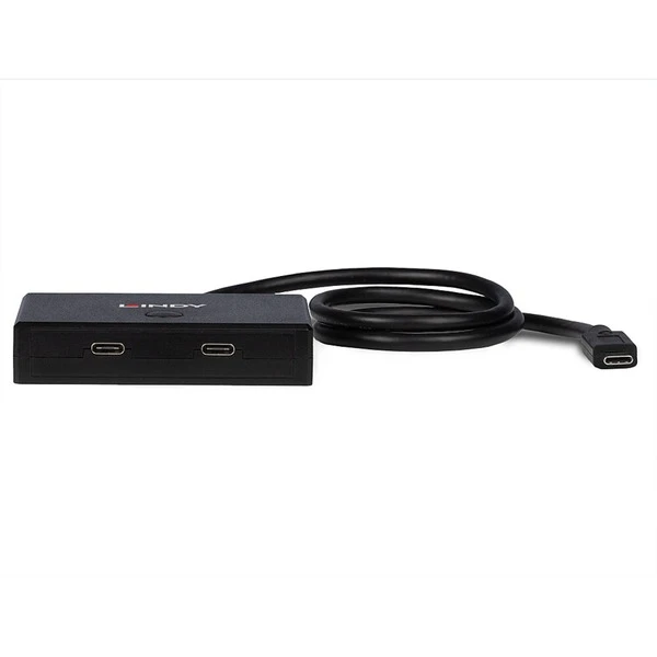 Lindy USB 3.2 Gen 1 Switch, USB-C Stecker > 2x USB-C Buchse – Bild 2