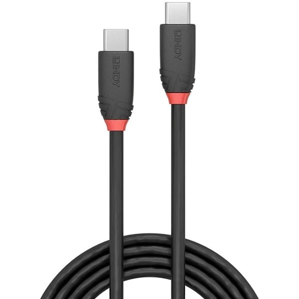 Lindy USB 3.2 Gen 2x2 Kabel Black Line, USB-C Stecker > USB-C Stecker – Bild 2