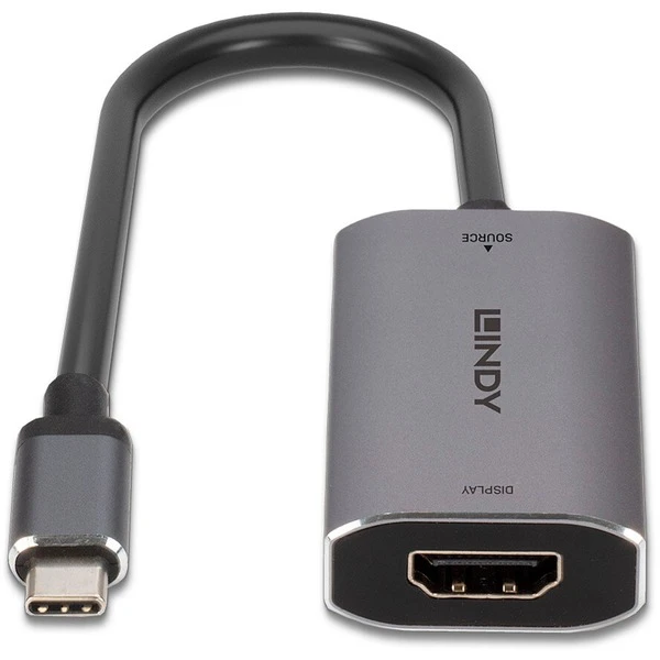 Lindy USB Konverter 8K60, USB-C Stecker > HDMI Buchse 2 Lindy USB Konverter 8K60, USB-C Stecker > HDMI Buchse – Bild 2