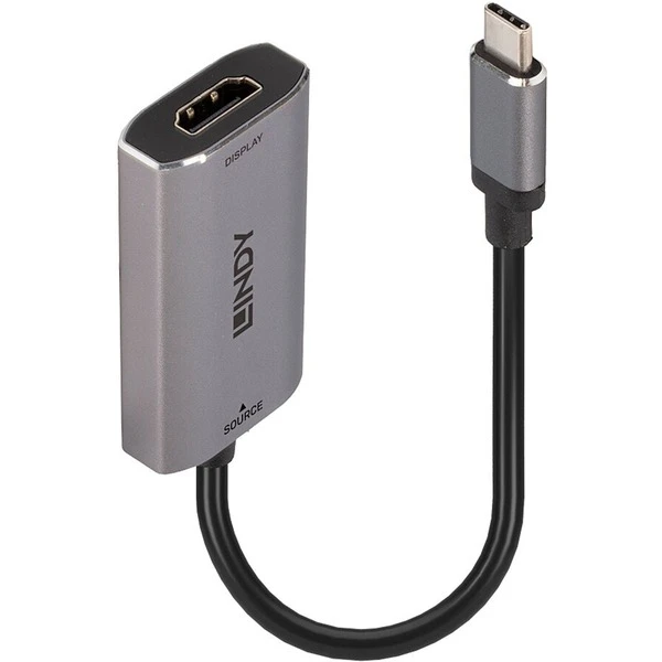Lindy USB Konverter 8K60, USB-C Stecker > HDMI Buchse 4 Lindy USB Konverter 8K60, USB-C Stecker > HDMI Buchse – Bild 4