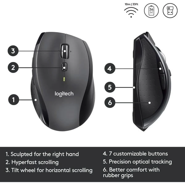 Logitech M705 Marathon, Maus 6 Logitech M705 Marathon, Maus – Bild 6