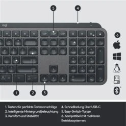 Logitech MX Keys For Business, Tastatur 14 Logitech MX Keys For Business, Tastatur -Digitu Computer Geschaft Logitech MX Keys for Business Tastatur@@1828534 5