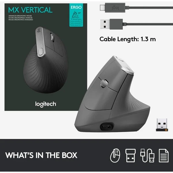 Logitech MX Vertical, Maus 9 Logitech MX Vertical, Maus – Bild 9