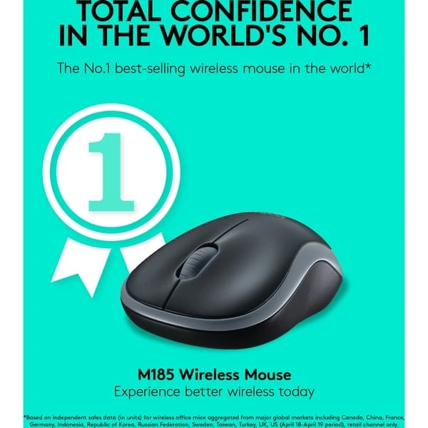 Logitech Wireless Mouse M185, Maus 2 Logitech Wireless Mouse M185, Maus – Bild 2