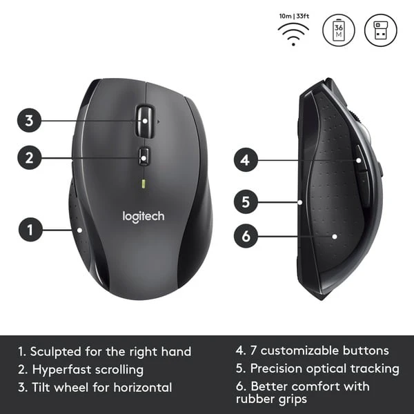 Logitech Wireless Mouse M705, Maus 6 Logitech Wireless Mouse M705, Maus – Bild 6