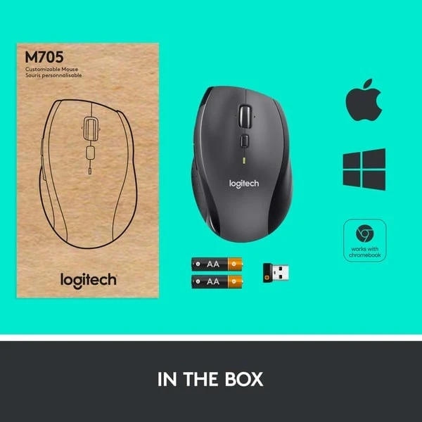 Logitech Wireless Mouse M705, Maus 9 Logitech Wireless Mouse M705, Maus – Bild 9