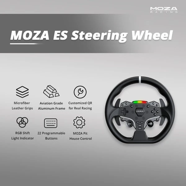 MOZA ES Steering Wheel, Lenkrad 7 MOZA ES Steering Wheel, Lenkrad – Bild 7