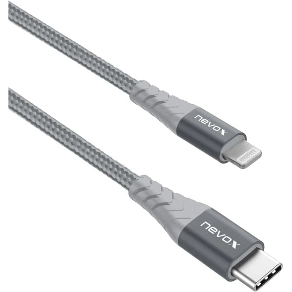 Nevox USB 2.0 Adapterkabel, USB-C Stecker > Lightning Stecker 2 Nevox USB 2.0 Adapterkabel, USB-C Stecker > Lightning Stecker – Bild 2