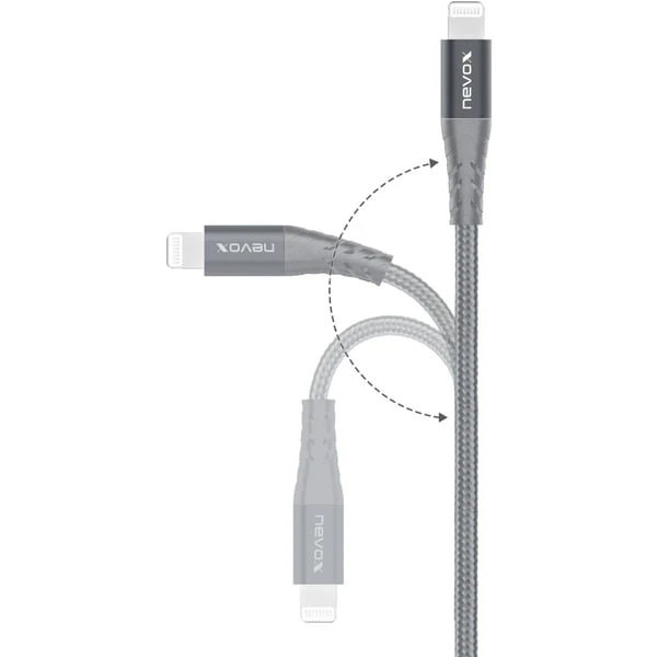 Nevox USB 2.0 Adapterkabel, USB-C Stecker > Lightning Stecker 4 Nevox USB 2.0 Adapterkabel, USB-C Stecker > Lightning Stecker – Bild 4