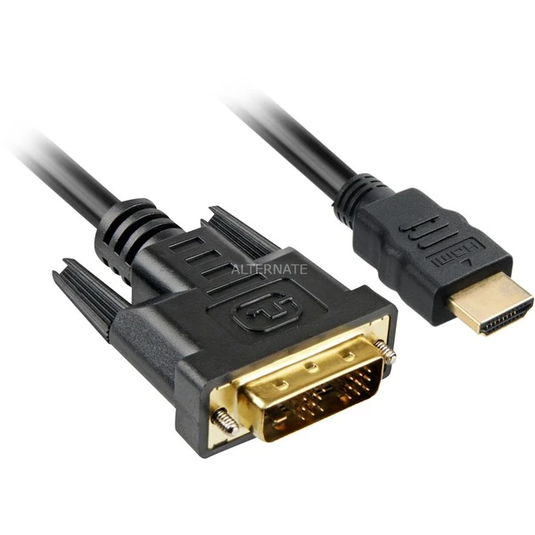 Sharkoon Adapterkabel HDMI > DVI 1 Sharkoon Adapterkabel HDMI > DVI