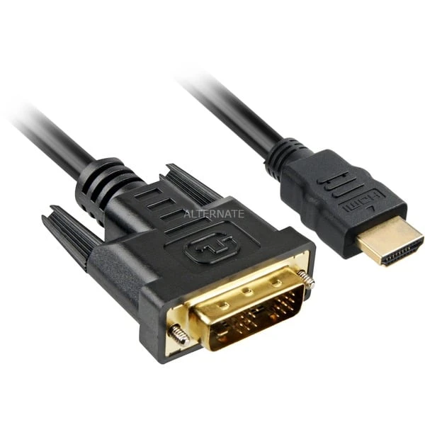 Sharkoon Adapterkabel HDMI > DVI-D (18+1) 1 Sharkoon Adapterkabel HDMI > DVI-D (18+1)