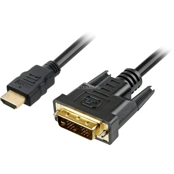 Sharkoon Adapterkabel HDMI > DVI-D (18+1) 2 Sharkoon Adapterkabel HDMI > DVI-D (18+1) – Bild 2