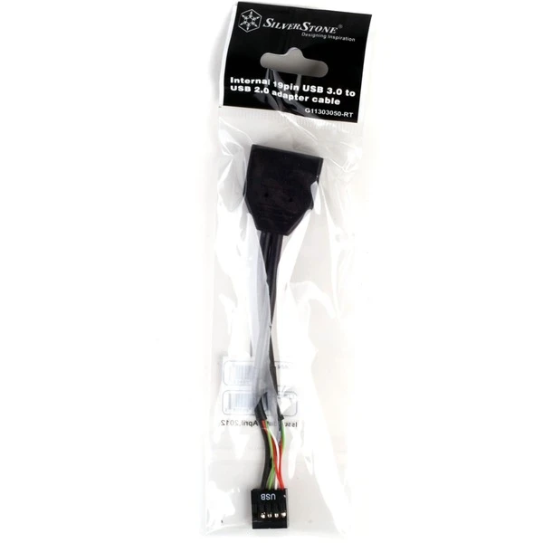 SilverStone USB 2.0 Adapter G11303050-RT, 9Pin Buchse > 19Pin Stecker – Bild 4