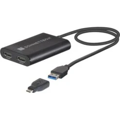 Sonnet USB DisplayLink Adapter, USB-A Stecker > Dual 4K HDMI