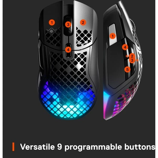 SteelSeries Aerox 5 Wireless, Gaming-Maus 4 SteelSeries Aerox 5 Wireless, Gaming-Maus – Bild 4