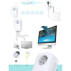 TP-Link TL-PA8030P KIT, Powerline -Digitu Computer Geschaft TP Link TL PA8030P KIT Powerline@@lp k40 5