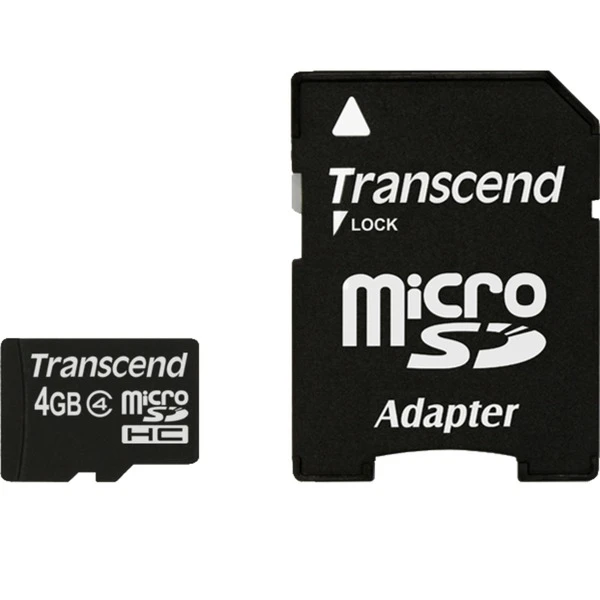 Transcend 4 GB MicroSDHC Class, Speicherkarte 1 Transcend 4 GB MicroSDHC Class, Speicherkarte