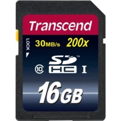 Transcend Secure Digital SDHC Card 16 GB, Speicherkarte