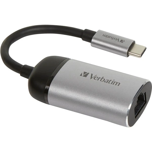 Verbatim USB 3.2 Gen 1 Adapter, USB-C Stecker > RJ-45 Buchse 1 Verbatim USB 3.2 Gen 1 Adapter, USB-C Stecker > RJ-45 Buchse