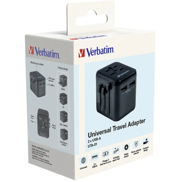 Verbatim Universal-Reiseadapter UTA-01, Reisestecker 5 Verbatim Universal-Reiseadapter UTA-01, Reisestecker – Bild 5