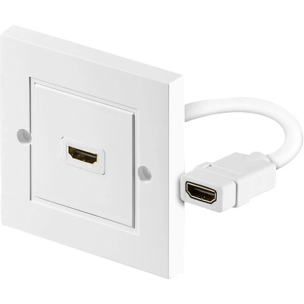 Goobay HDMI-Wanddose, Unterputz, Anschlussdose 1 Goobay HDMI-Wanddose, Unterputz, Anschlussdose