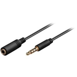 Goobay Kopfhörer- Und Audio Verlängerungskabel AUX > 3,5mm 4 Pin Slim
