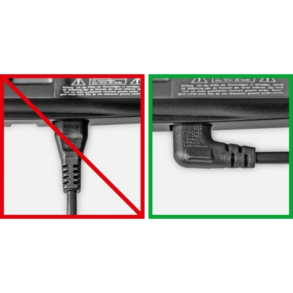 Goobay Netzkabel Eurostecker 90° 2 Goobay Netzkabel Eurostecker 90° – Bild 2
