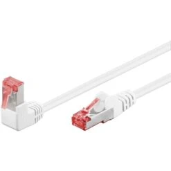 Goobay Patchkabel Cat.6 S/FTP (PiMF), 1x 90° Gewinkelt