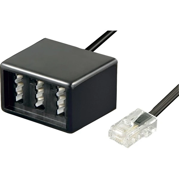 Goobay TAE Adapter RJ45 > 3x TAE N/F/F Bu 1 Goobay TAE Adapter RJ45 > 3x TAE N/F/F Bu